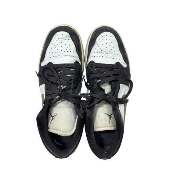 Air Jordan 1 Low Shadow Brown Womens Size 9.5 DC0774-200 Nike Black Sneakers - Picture 9 of 11